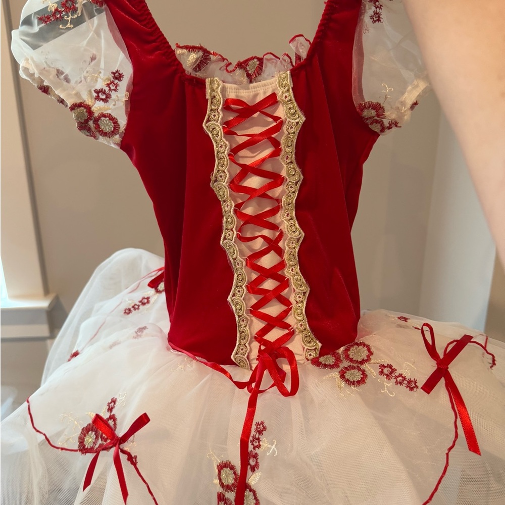 Revolution Red and White Kids Dance Costume